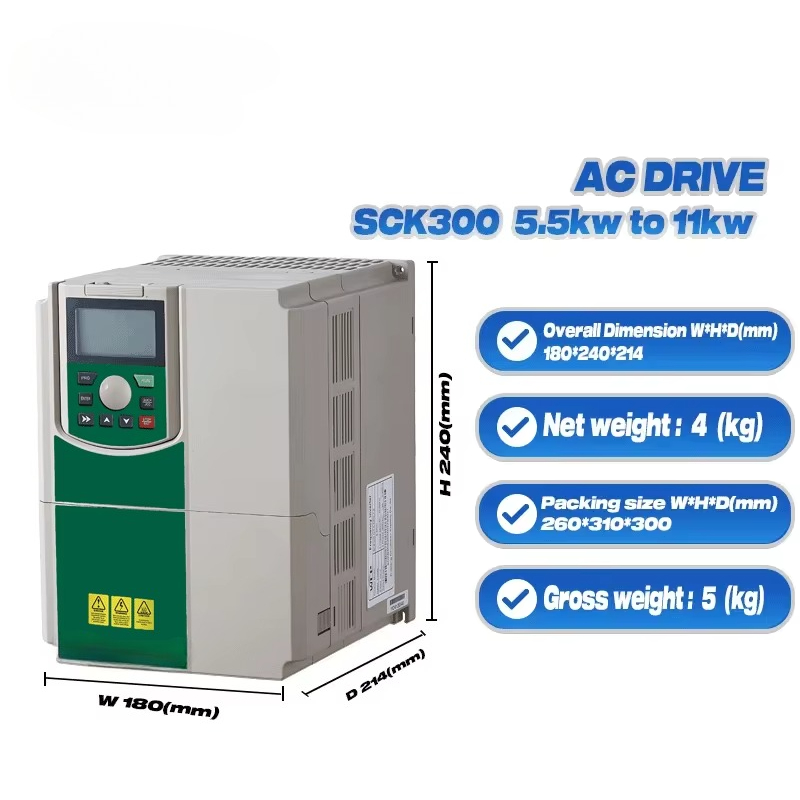Vfd 7.5Kw Inverter Motor - Industrial Grade 3Phase VFD Inverter 0.75KW-7.5KW