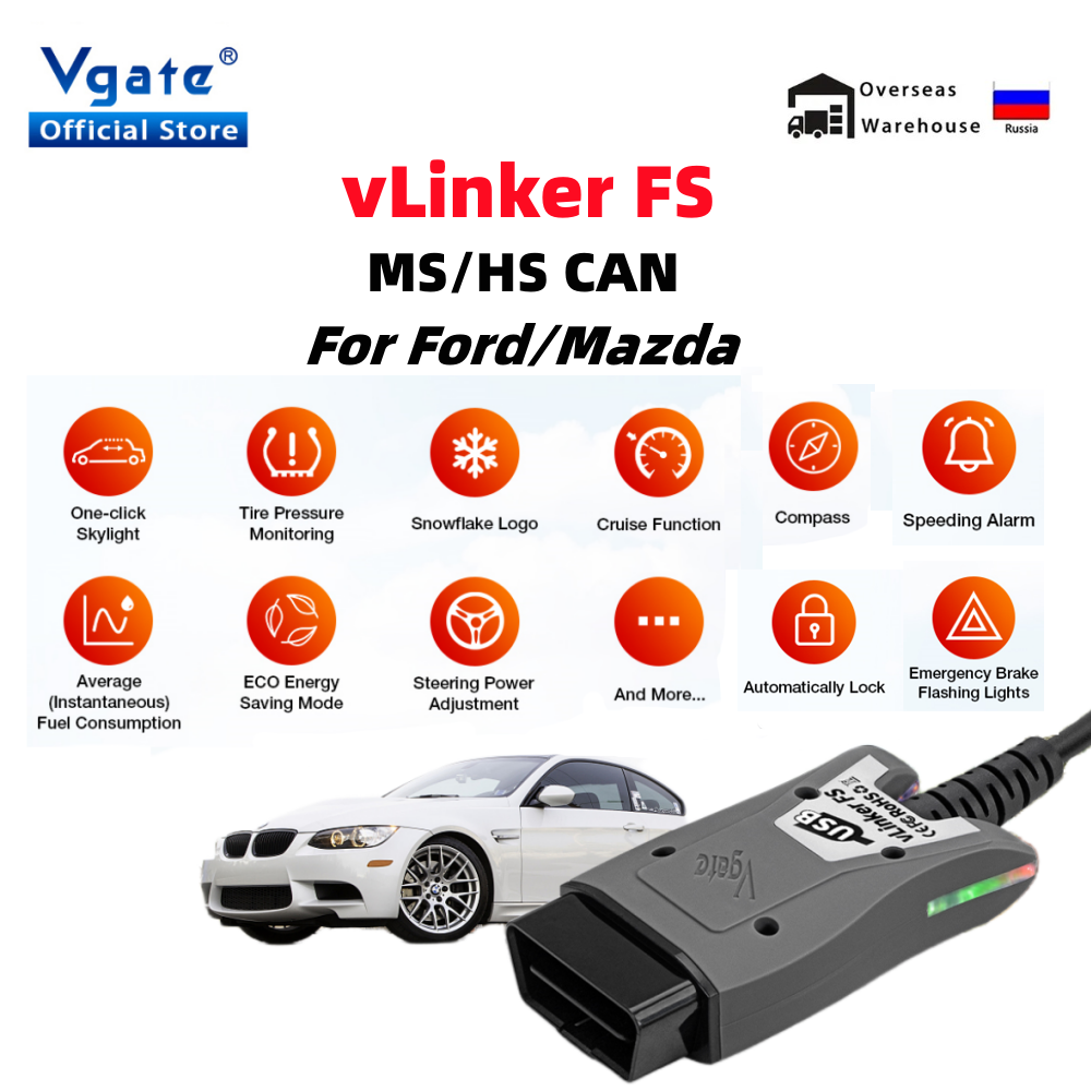 Vgate ELM327 vLinker FS USB OB - Vfd With Brake Resistor 评论和价格