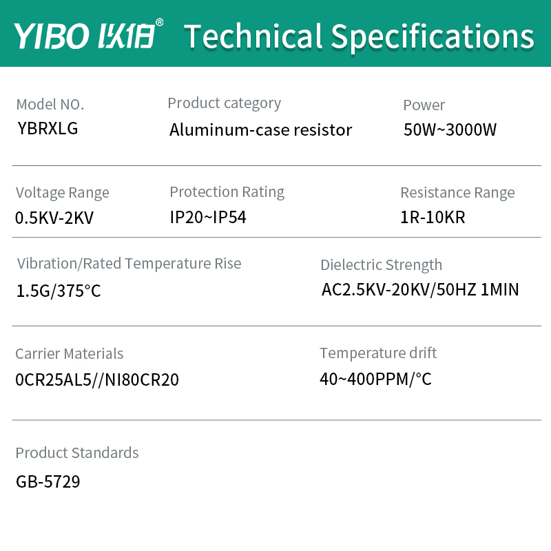 YIBO Aluminum Braking Resistor - Vfd With Brake Resistor 评论和价格
