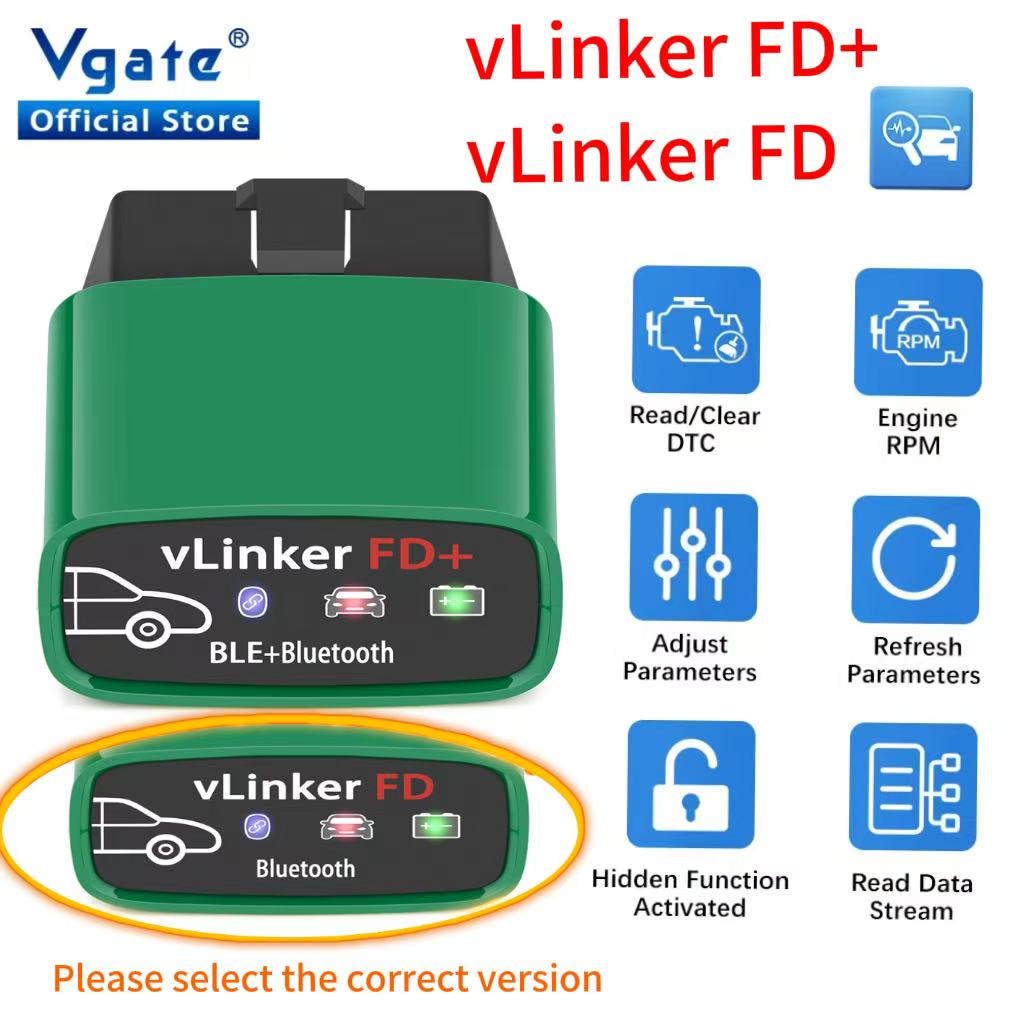 Vgate VLinker FD+ BT4.0/ FD BT - Vfd With Brake Resistor 评论和价格