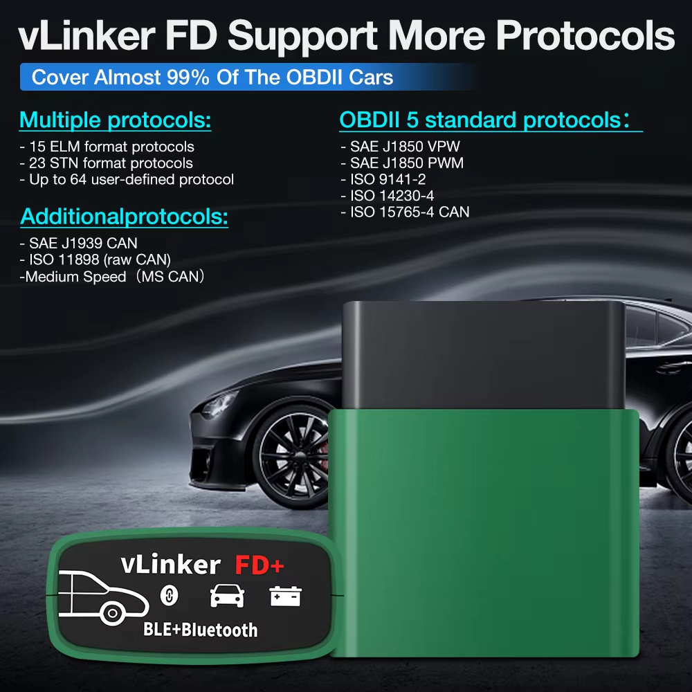 Vgate VLinker FD+ BT4.0/ FD BT - Vfd With Brake Resistor 评论和价格