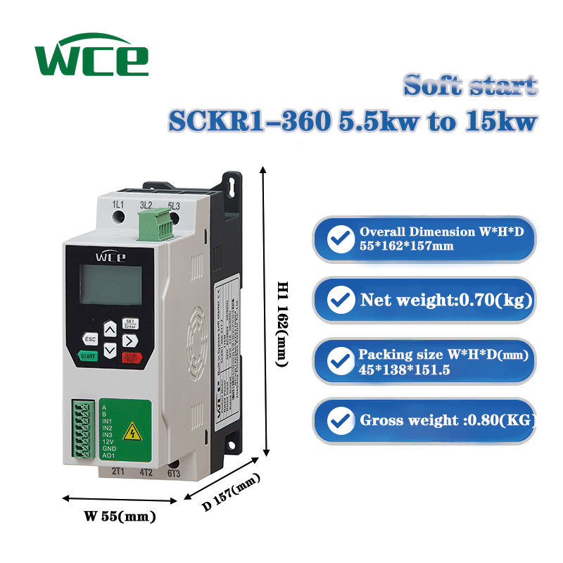 Motor Soft Starter 0.75KW-5.5K - Variable Frequency Drive 3 Phase 380V 评论和价格