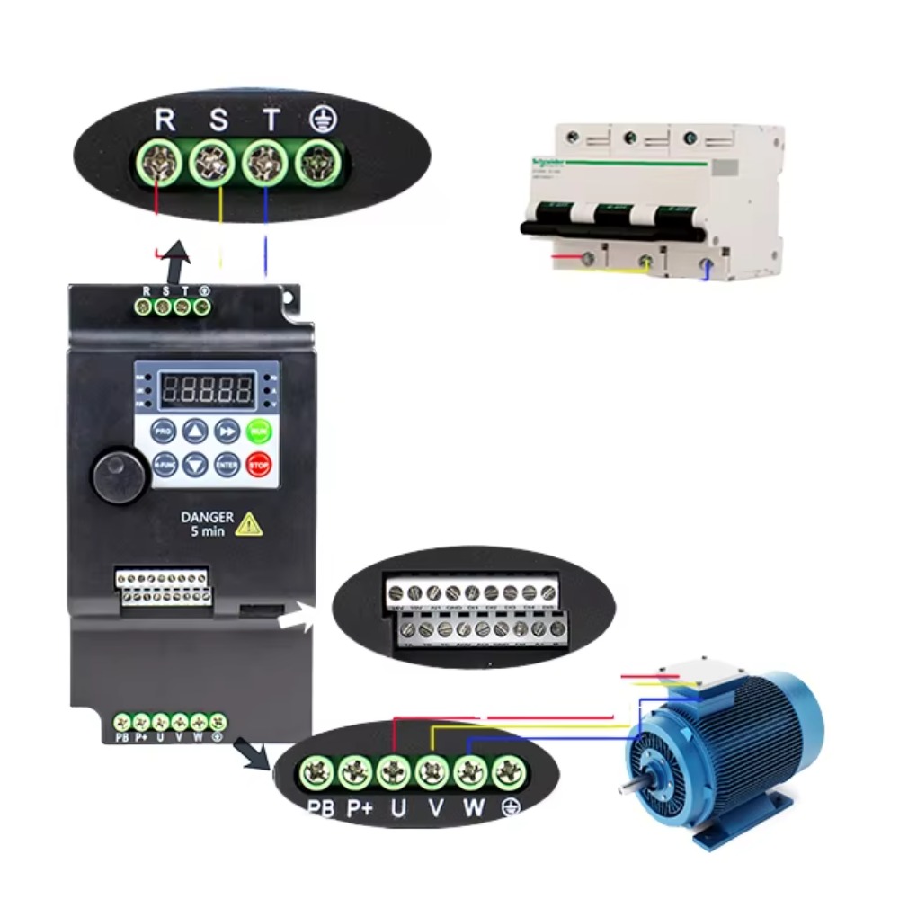 3 Phase VFD Variable Frequency - Vfd 0.75Kw Mini Inverter 评论和价格