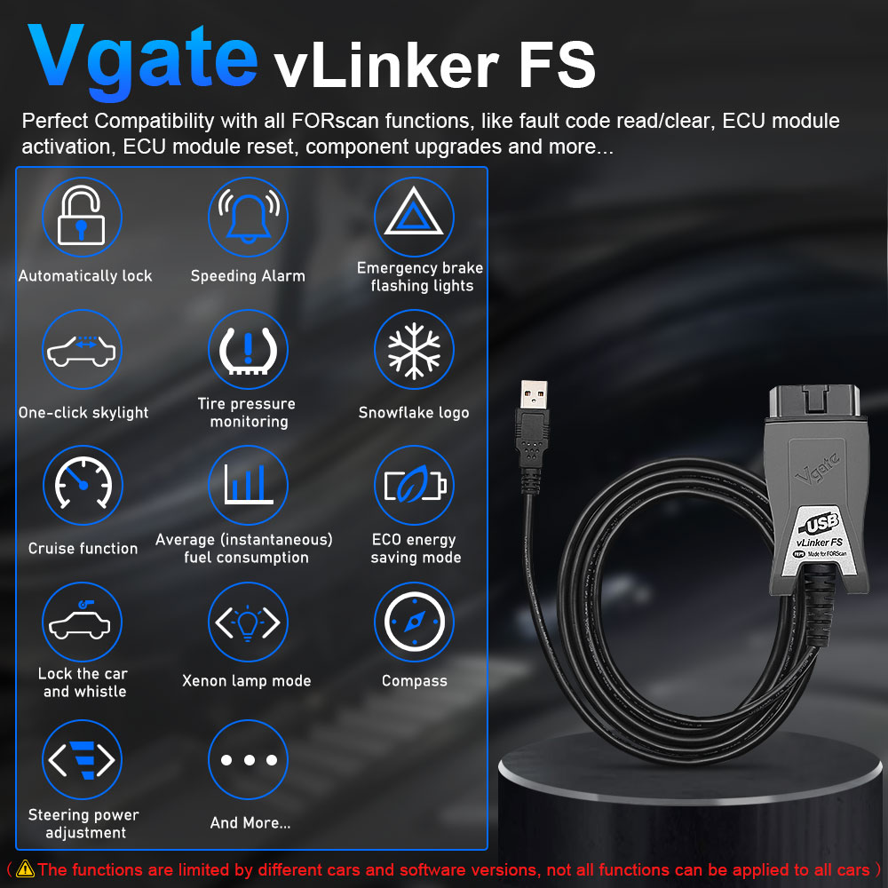 Vgate VLinker FS USB ELM327 OB - Vfd With Brake Resistor 评论和价格
