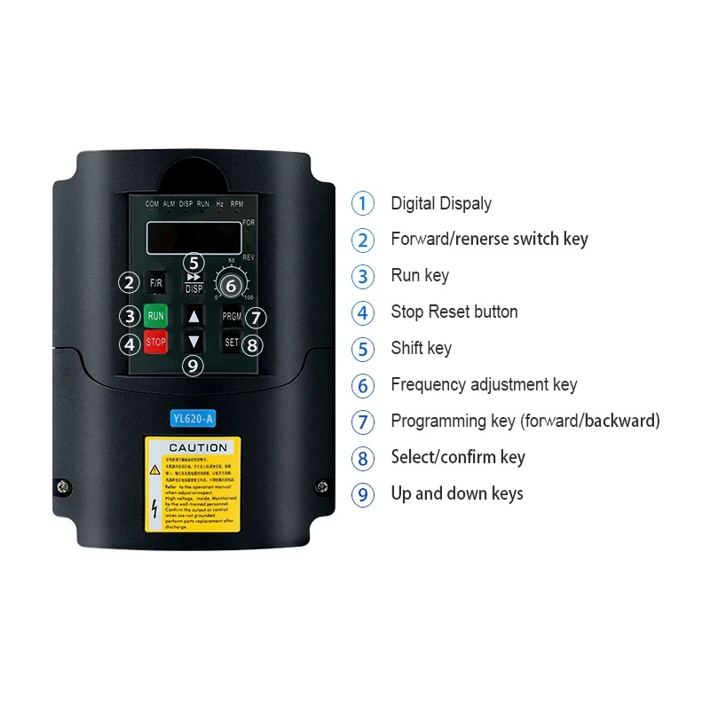 Local Stock MHCNC YL620 A VFD  - Vfd 2.2Kw Single Phase 220V 评论和价格