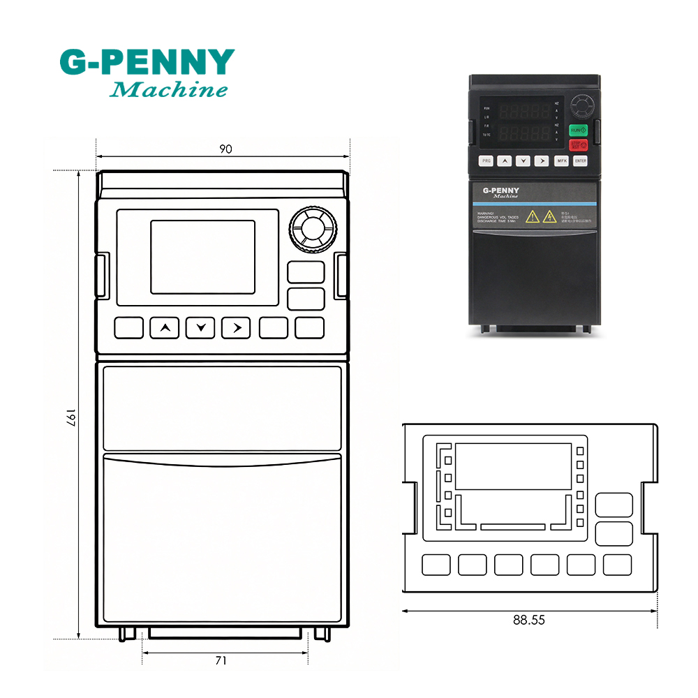 G-penny 220v 1.5kw/2.2kw vecto - Vfd 1.5Kw 220V Vector Control 评论和价格